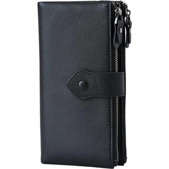 Women Soft Leather RFID Blocking Bifold Slim Wallets Ladies Credit Card Holder - Picture 1 of 6